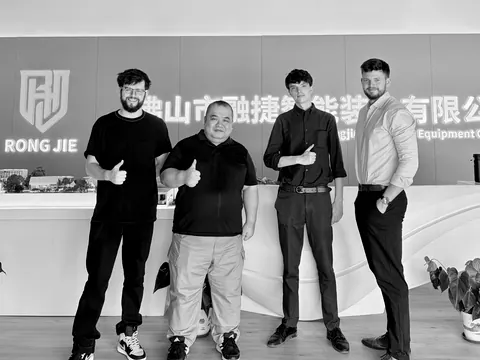 Bennett Harris with the Rong Jie team in Foshan, August 2026